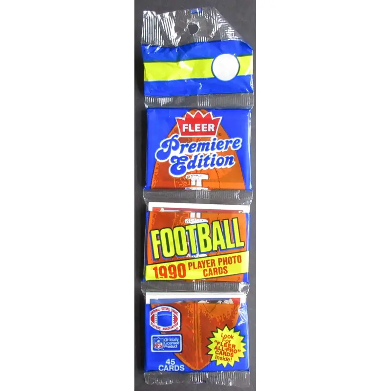 1990 Fleer Football Unopened Rack Pack (45)