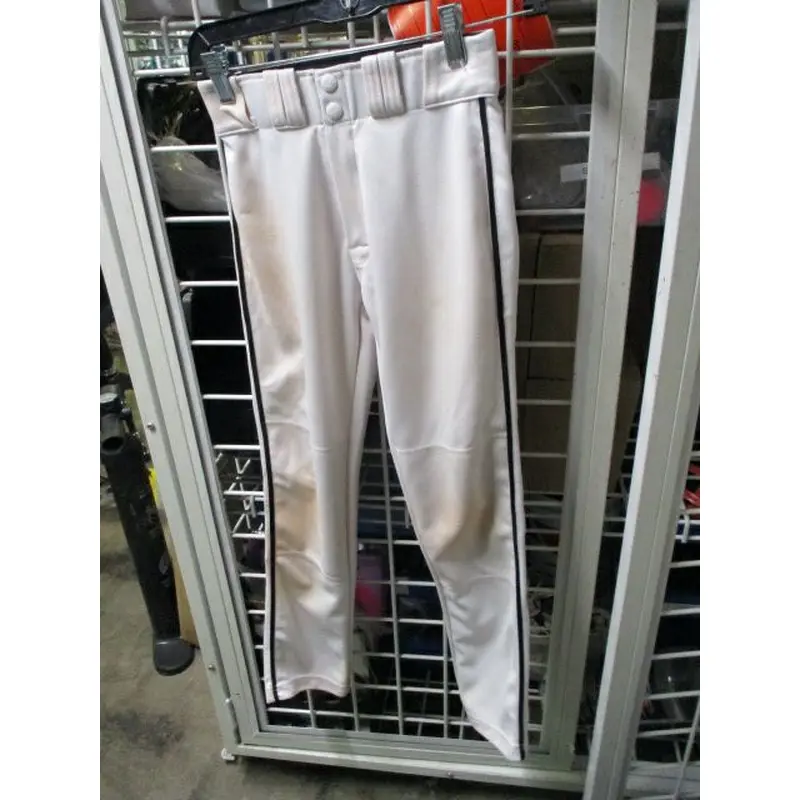 Used Easton Black Piping Open Bottom Pants Youth Size XL - stained