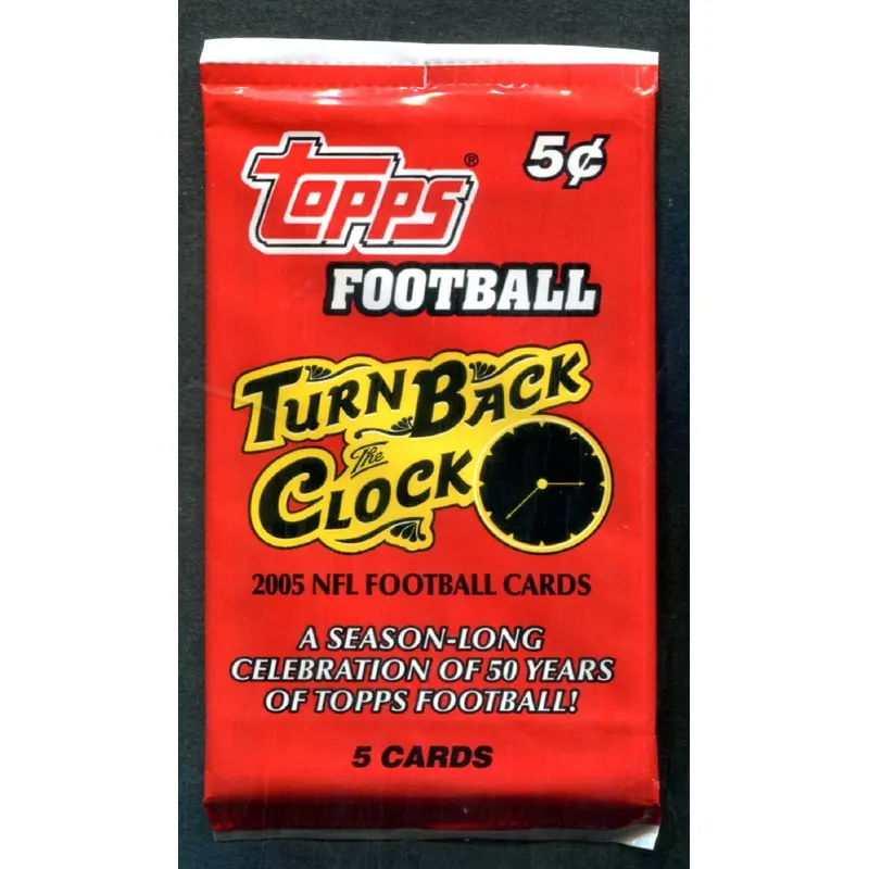 2005 Topps Turn Back The Clock Football Unopened Pack (Pre-Priced) (5)