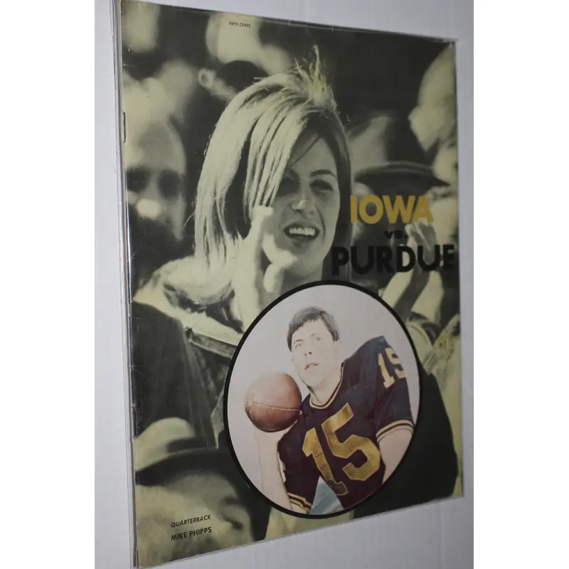 1968 Purdue vs Iowa Homecoming Football Program