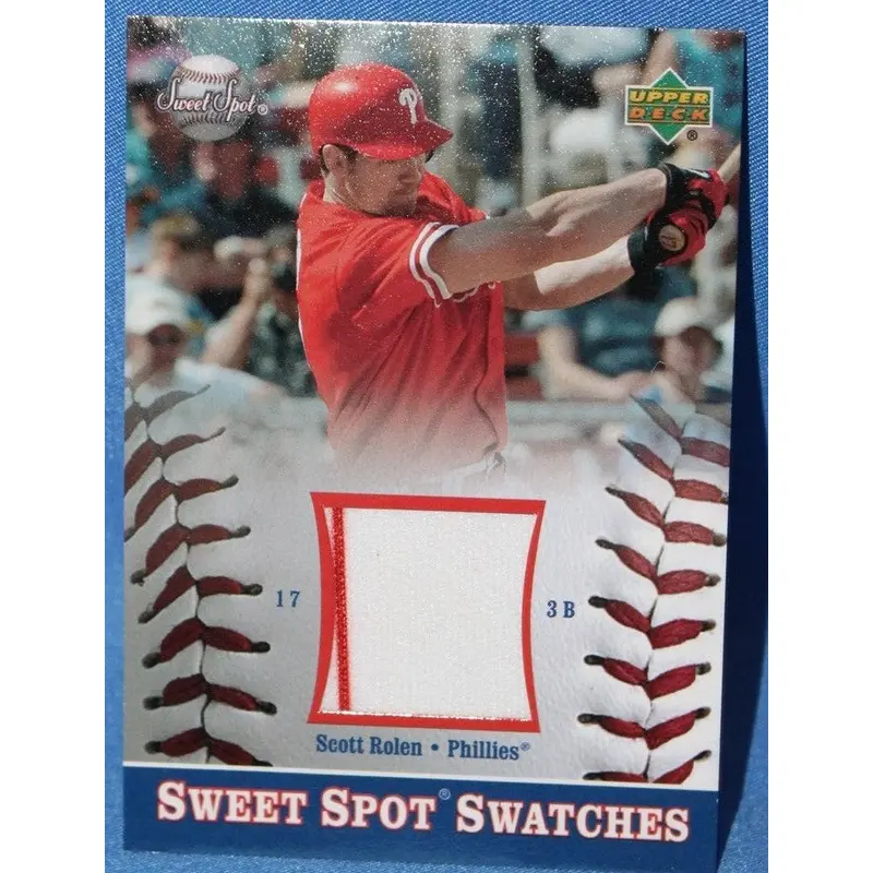 2002 Upper Deck Scott Rolen Swet Spot Swatches Baseball Card #S-SR