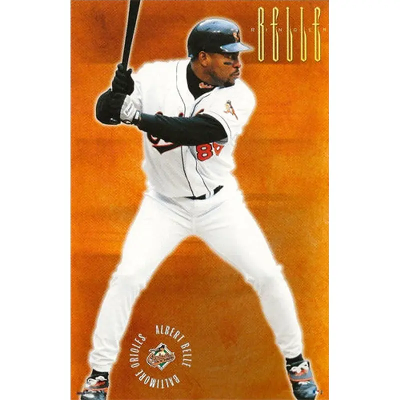 Albert Belle "Belle Ringer" Baltimore Orioles MLB Action Poster - Costacos 1999