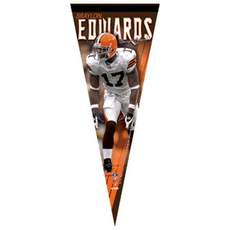 Braylon Edwards "Signature" Premium Felt Pennant L.E. /2,008