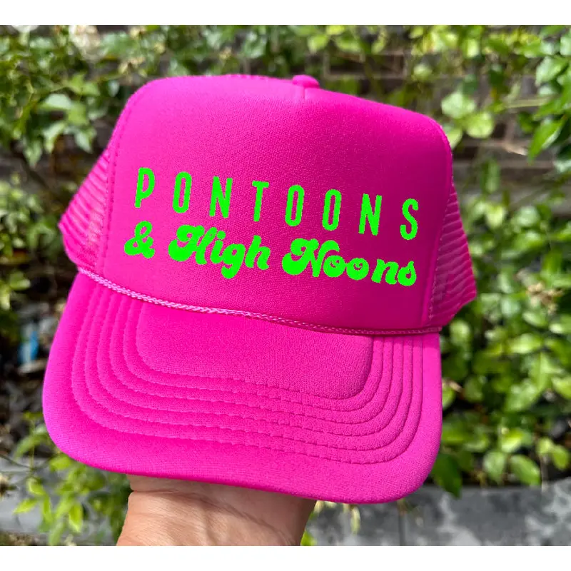 Pontoons & High Noons DTF Printed Trucker Hat