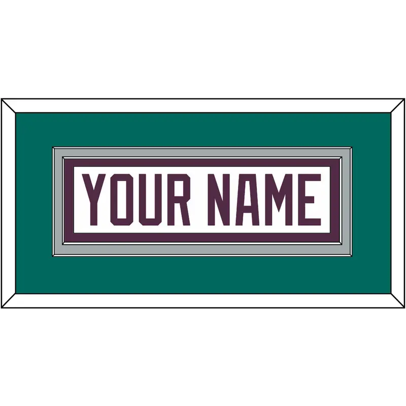 Anaheim Nameplate - Home White (1993-2006) - Double Mat 3