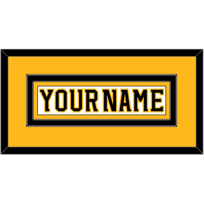 Boston Nameplate - Road White (2007-2017) - Double Mat 3