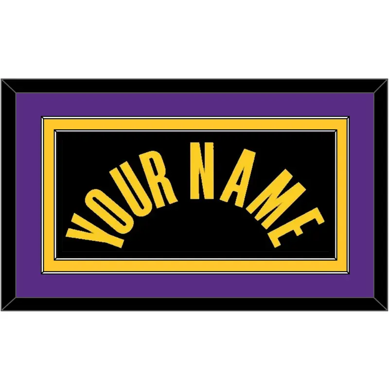 Los Angeles Name - Black Mamba (2017-2018, 2020) - Double Mat 4