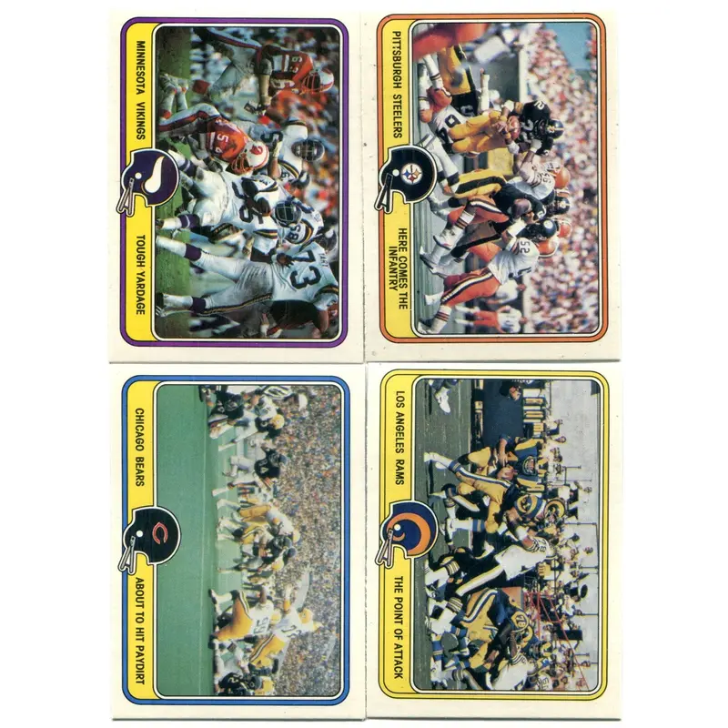 1981 Fleer Team Action Football Complete Set NM NM/MT (88) (23-161)