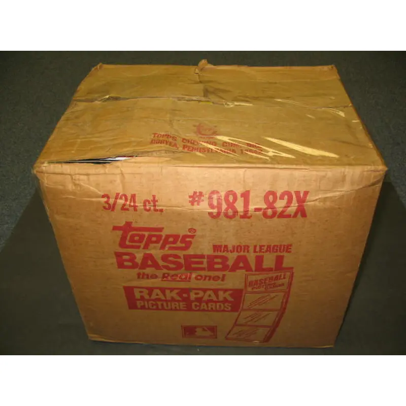 1982 Topps Baseball Rack Pack Case (3 Box)