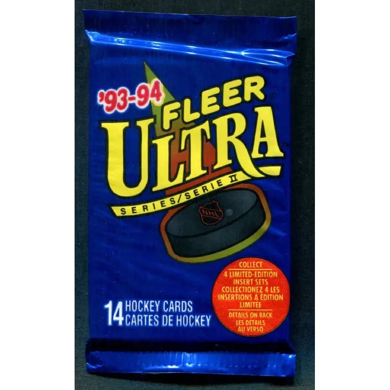 1993/94 Fleer Ultra Hockey Unopened Series 2 Pack (14)