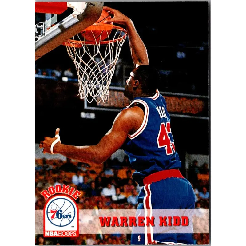 1993 Hoops Warren Kidd #387 Rookie