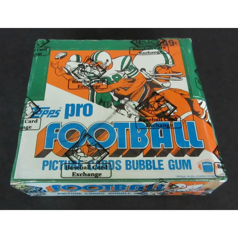 1982 Topps Football Unopened Cello Box (BBCE) (X-Out)