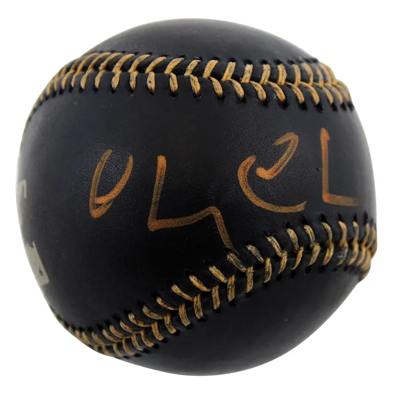 Chevy Chase Fletch Authentic Signed Black Oml Baseball BAS Witnessed #I31967