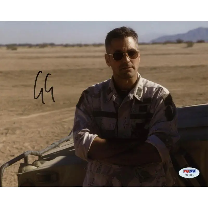 George Clooney Three Kings Signed Authentic 8X10 Photo PSA/DNA #W24821