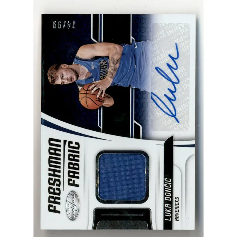Luka Doncic 2018 Panini Certified Rookie Jersey Auto #74/99