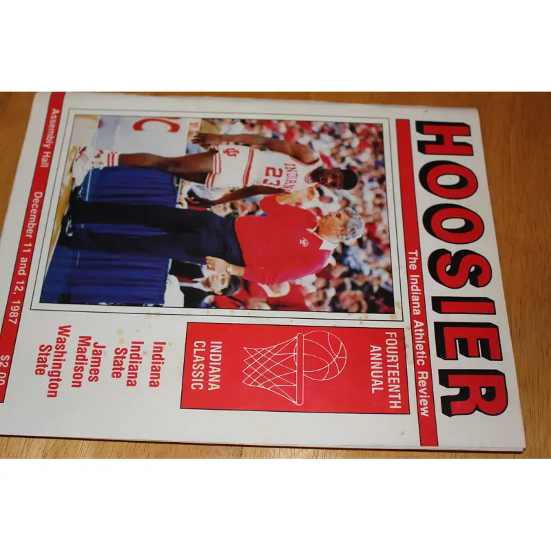 1987 Indiana University Indiana Classic Basketball Program