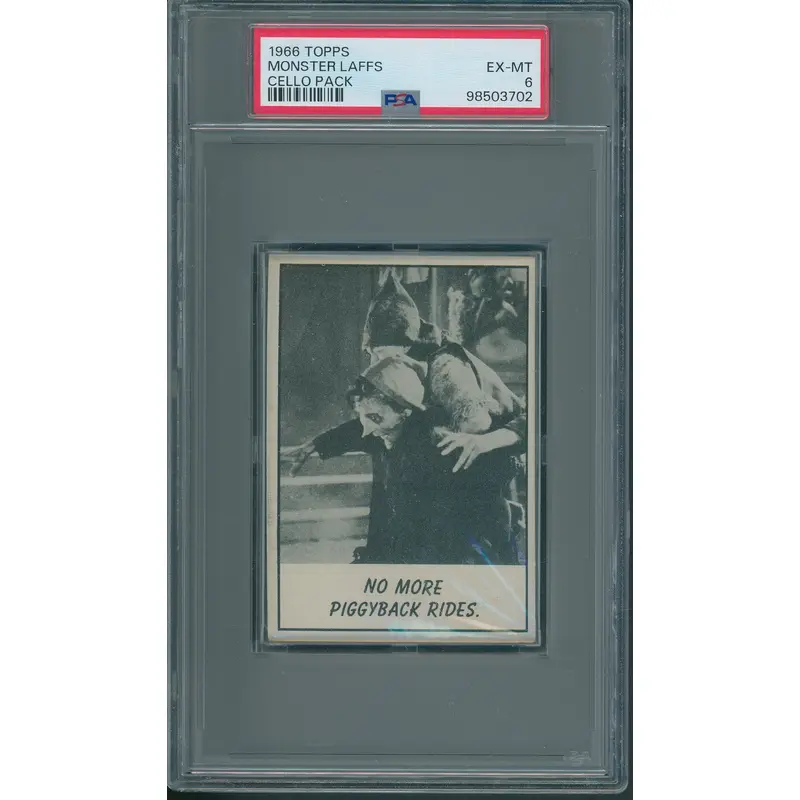 1966 Topps Monster Laffs Unopened Cello Pack PSA 6 *3702