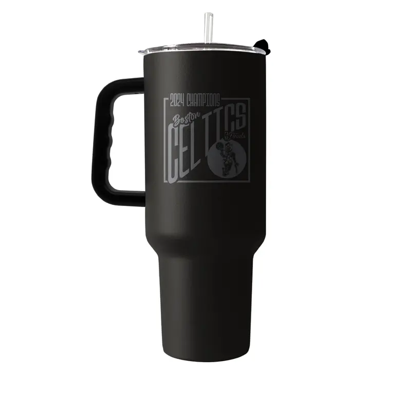 Boston Celtics 40oz 2024 NBA Champions Black PC Tumbler