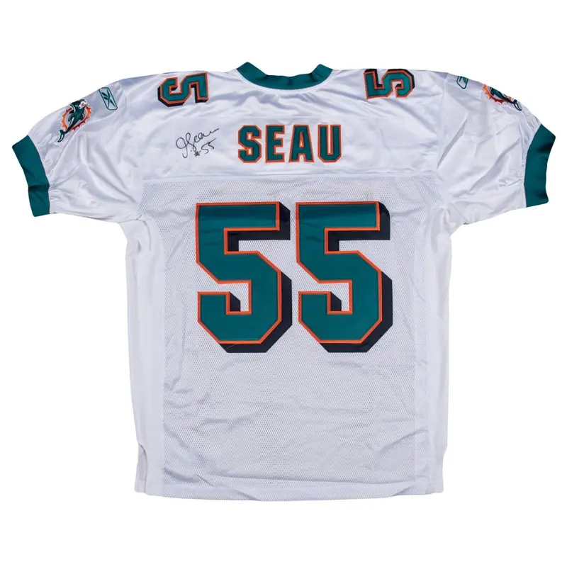 Junior Seau Signed Reebok Miami Dolphins Authentic Jersey JSA