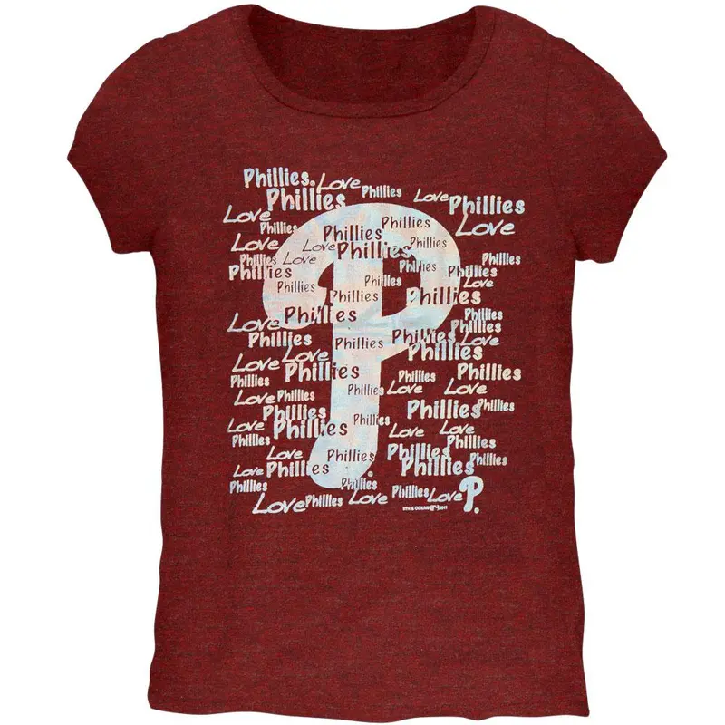 Philadelphia Phillies - Foil Love Girls Juvy T-Shirt