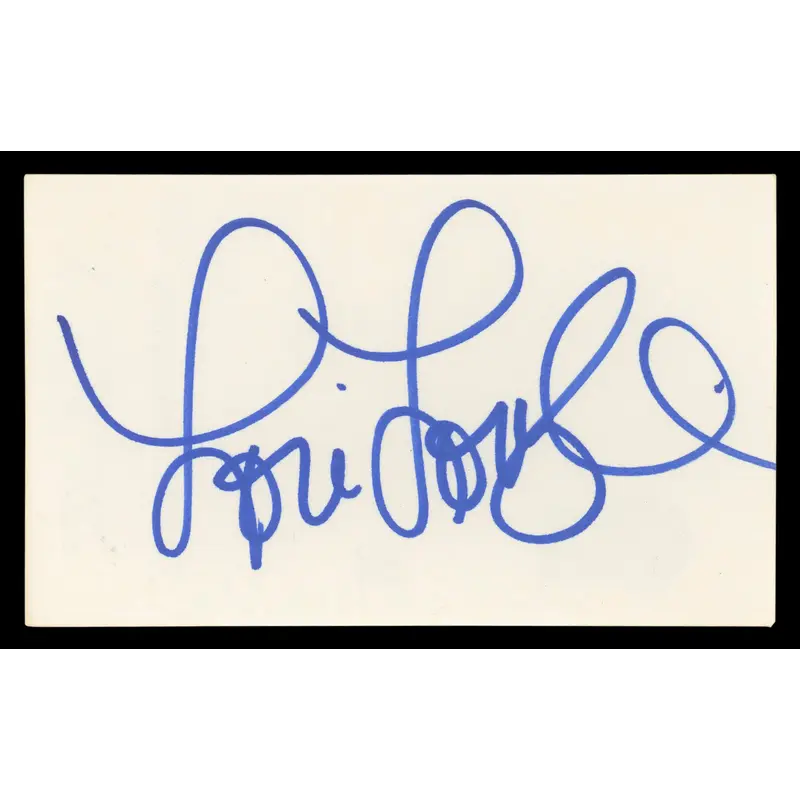 Lori Loughlin Full House Authentic Signed 3x5 Index Card BAS #BL98560