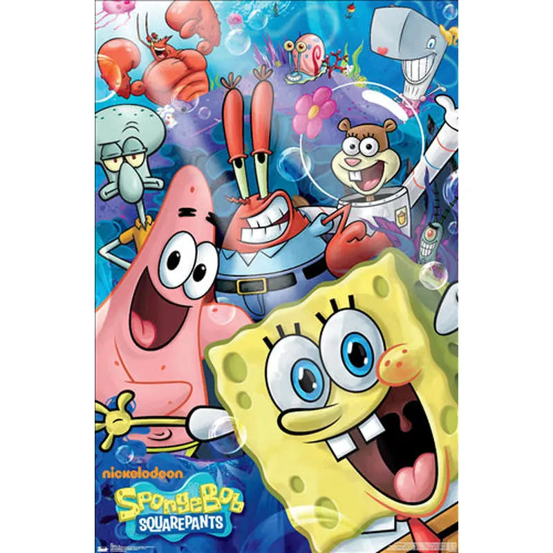 SpongeBob SquarePants Core Cast of Characters Poster - Trends International