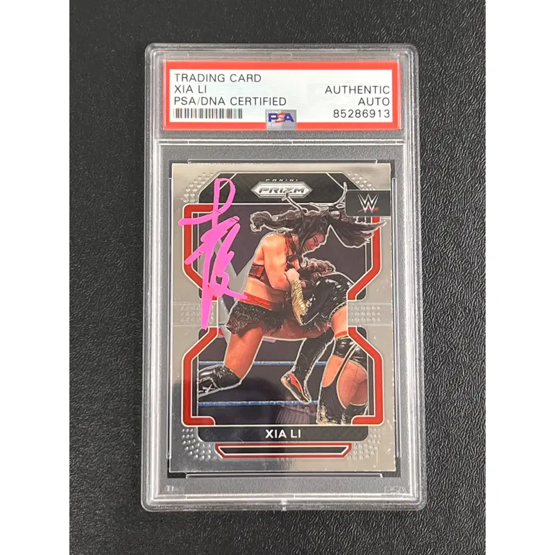 2022 Panini Prizm WWE #158 Xia Li Signed Card PSA/DNA Slabbed AUTO Wrestler