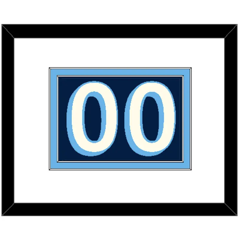 Pittsburgh Number (Back) - Alternate Navy Blue (2011-2013) - Double Mat 1