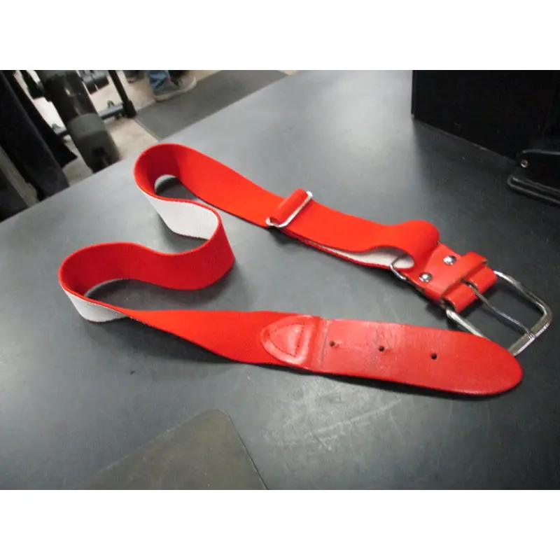 Used Adult Red Baseball Belt
