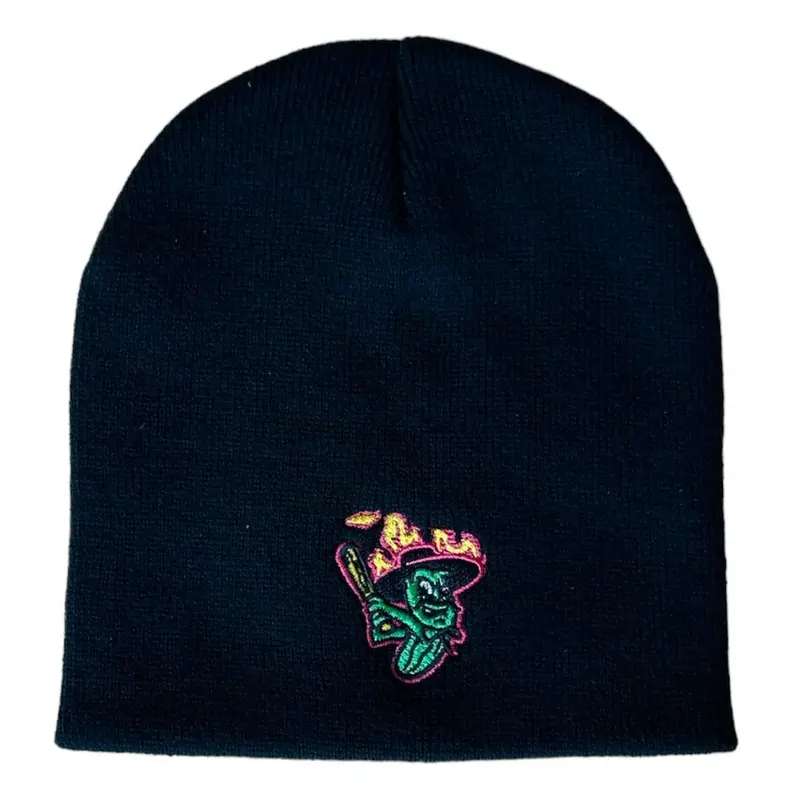 Los Pepinillos Picantes del Norte Bimm Ridder Black Knit Beanie