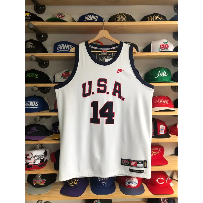 Team USA Basketball Legends Oscar Robertson Nike Jersey Stitched NWT XL