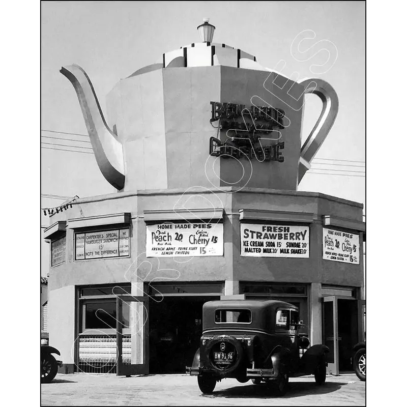 1939 Ben Hur Coffee Shop 8X10 Photo - Los Angeles California - 2311