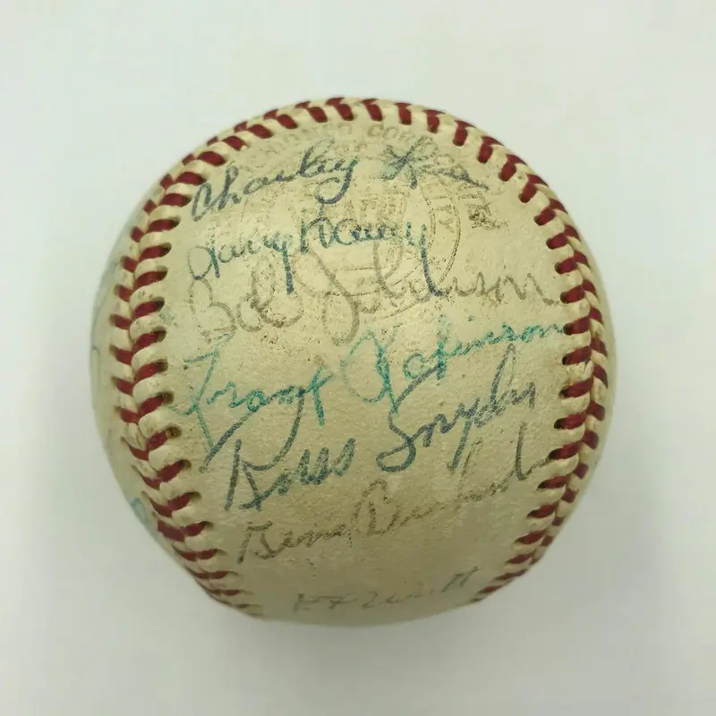 1966 Baltimore Orioles World Series Champs Team Signed AL Baseball With JSA COA