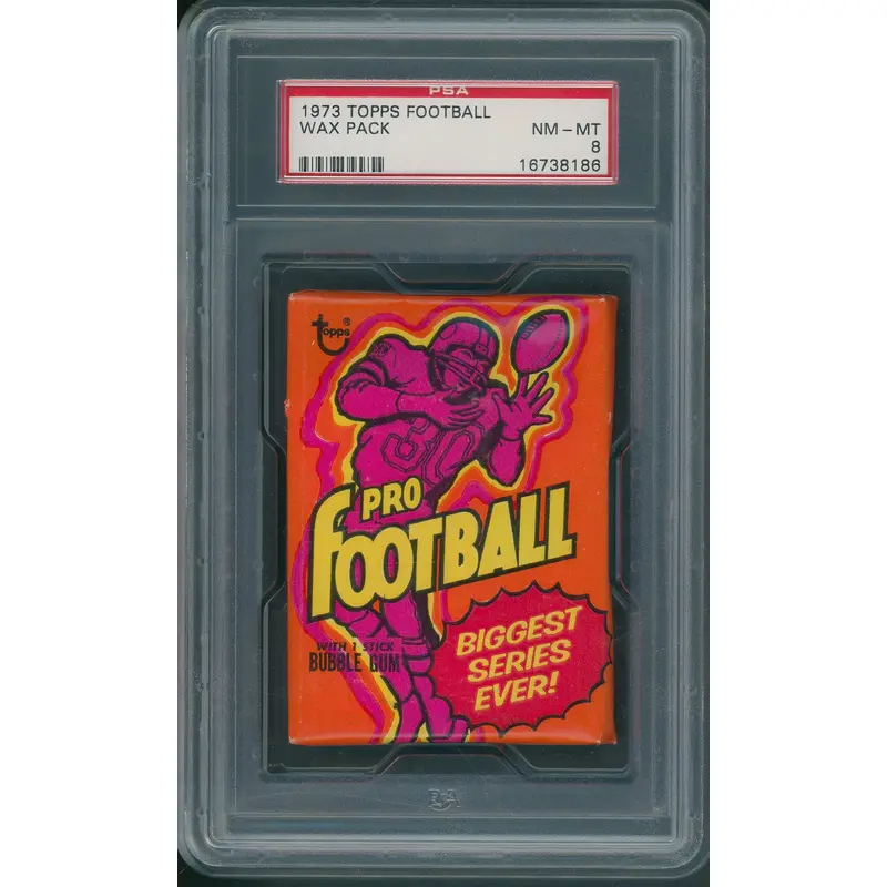 1973 Topps Football Unopened Wax Pack PSA 8 *8186