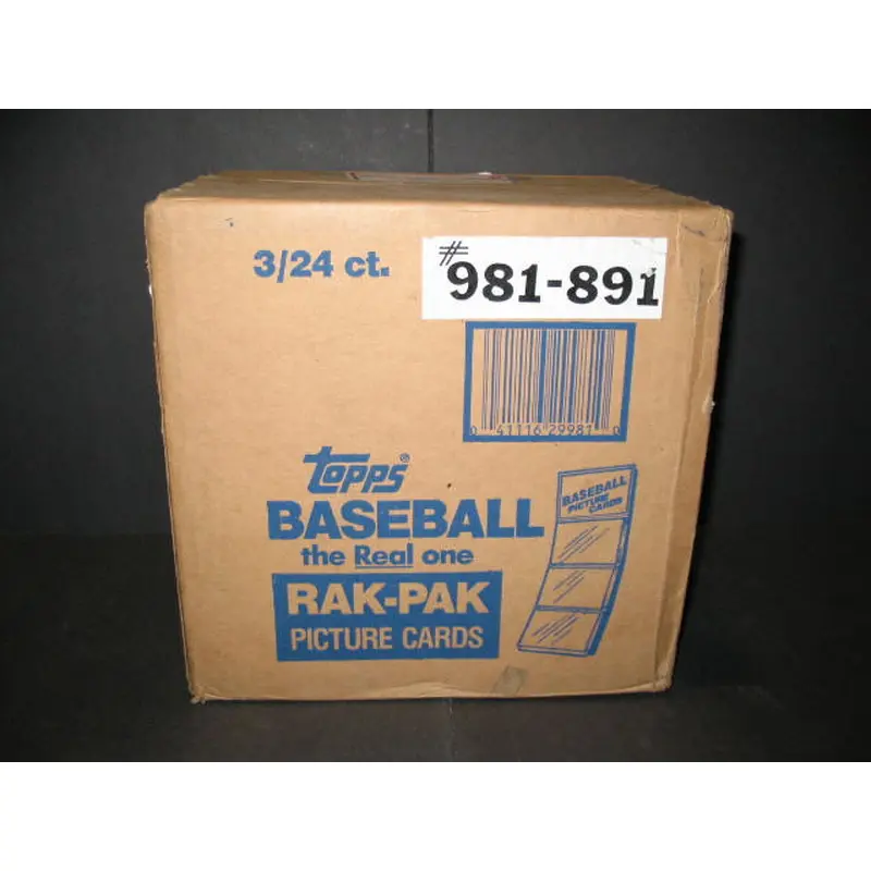 1989 Topps Baseball Rack Pack Case (3 Box)