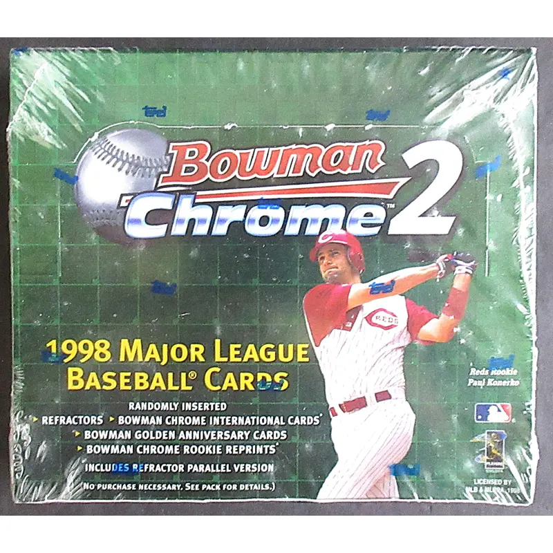 1998 Bowman Chrome Baseball Unopened Series 2 Box (Retail) (20/4)