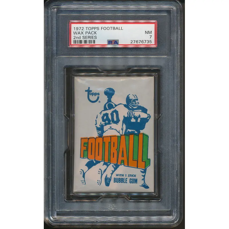 1972 Topps Football Unopened Series 2 Wax Pack PSA 7