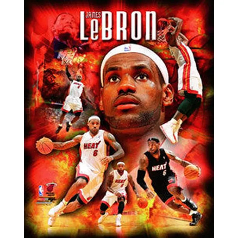 LeBron James "Inferno" Miami Heat Premium 16x20 Poster Print - Photofile Inc.