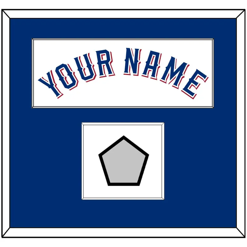 Texas Name & World Series Champions Patch - Home White (2020-2023) - Single Mat 1