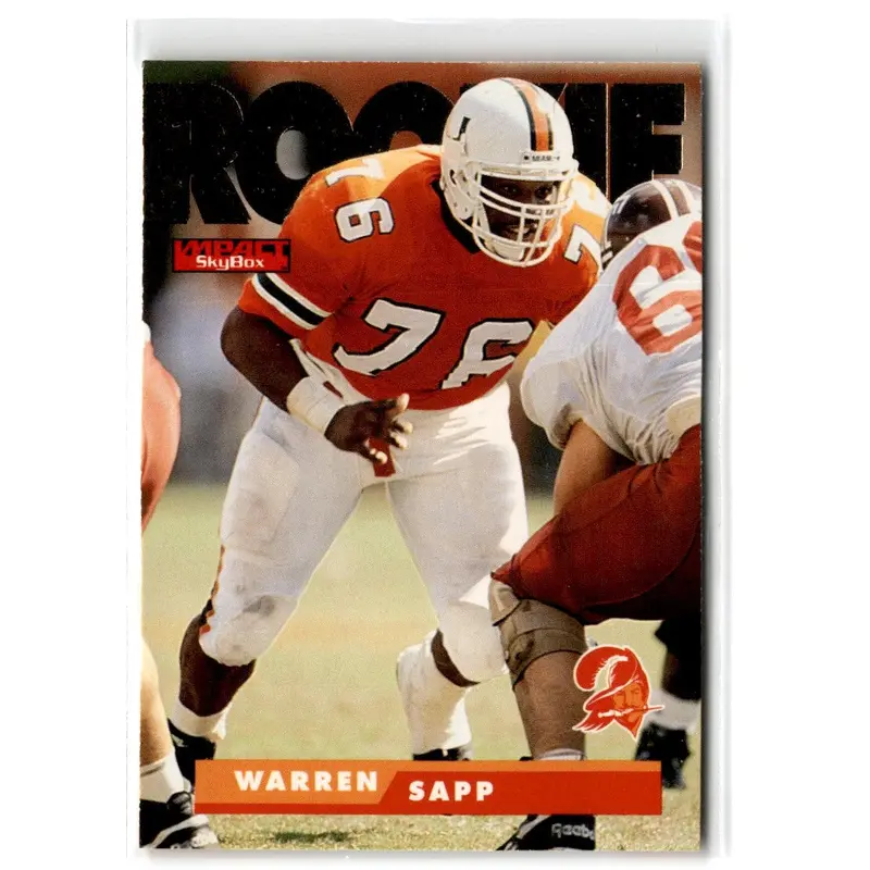 1995 SkyBox Impact Warren Sapp #179 Rookie