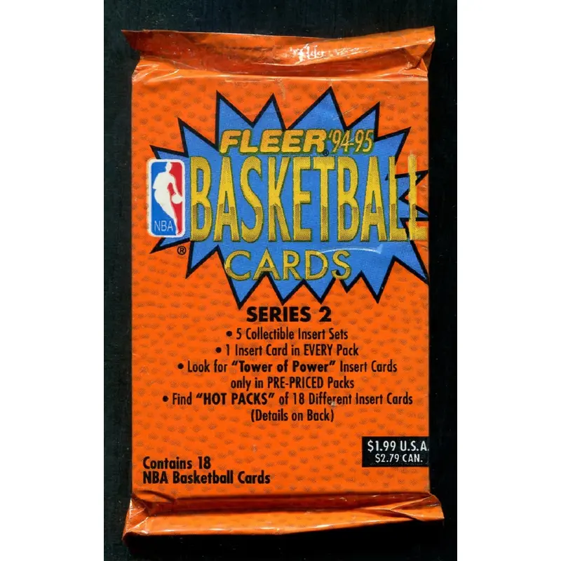1994/95 Fleer Basketball Unopened Series 2 Jumbo Pack (Pre-Priced)