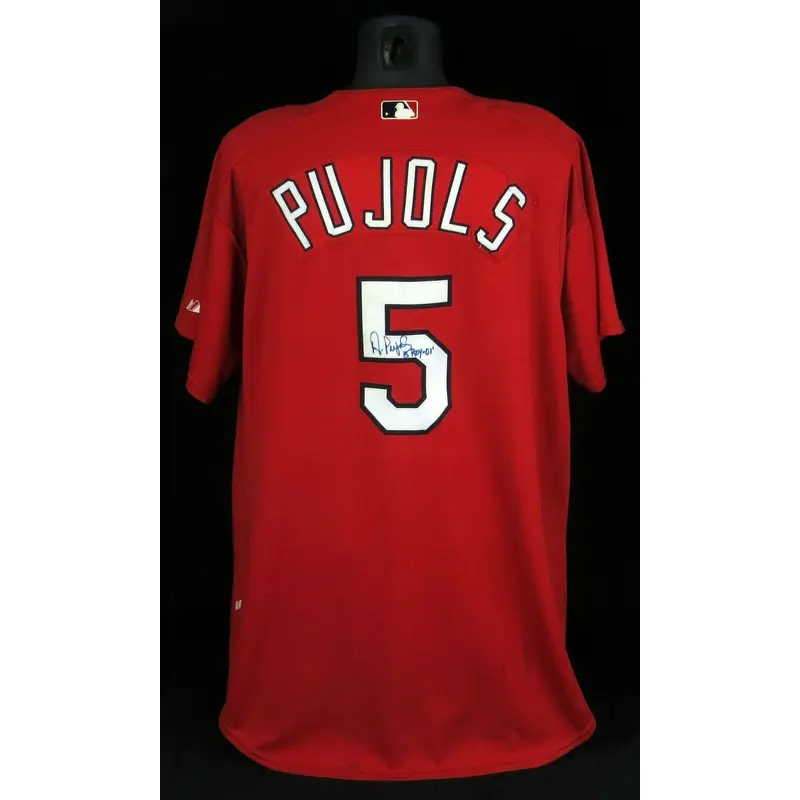 Albert Pujols "2001 ROY" Signed Game Used St. Louis Cardinals Jersey PSA DNA COA