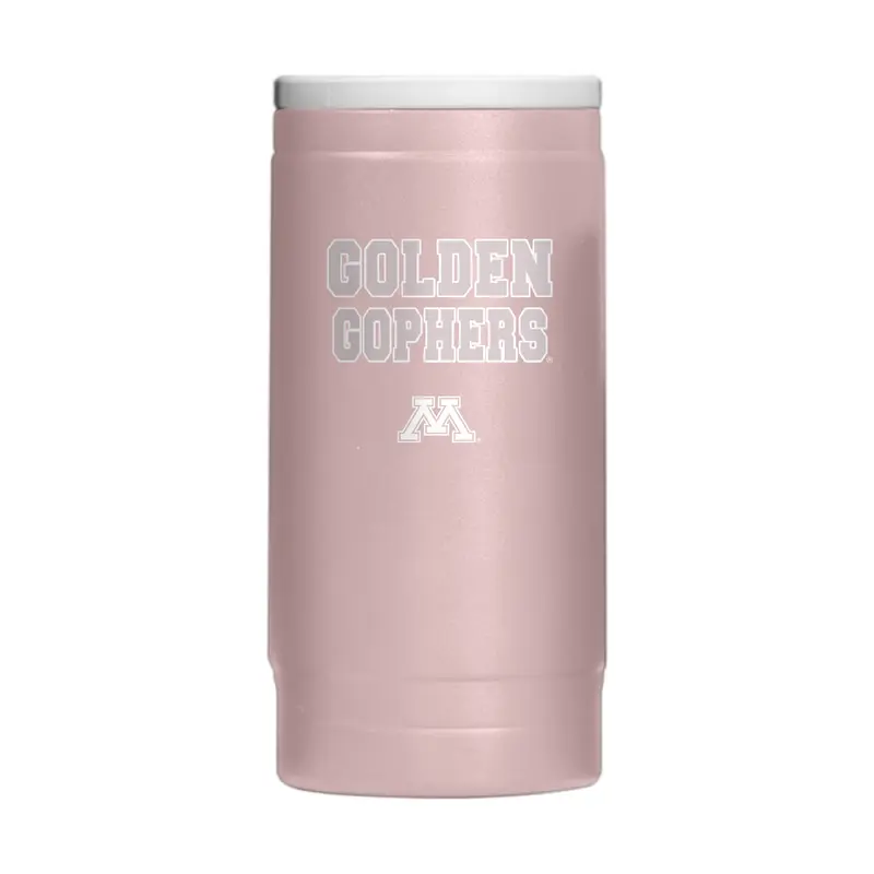 Minnesota  Stencil Powder Coat Slim Can Coolie