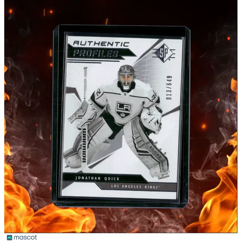 2018-19 Upper Deck SP Jonathan Quick Authentic Profiles 013/649 #AP-JQ