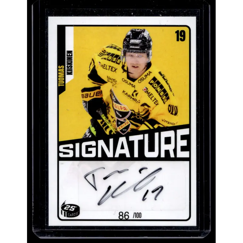 2023-24 Cardset Signature - Valtteri Ojantakainen /100