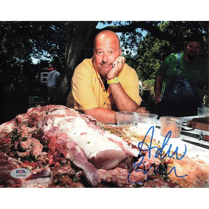 ANDREW ZIMMERN signed 8x10 photo PSA/DNA Autographed Celebrity Chef