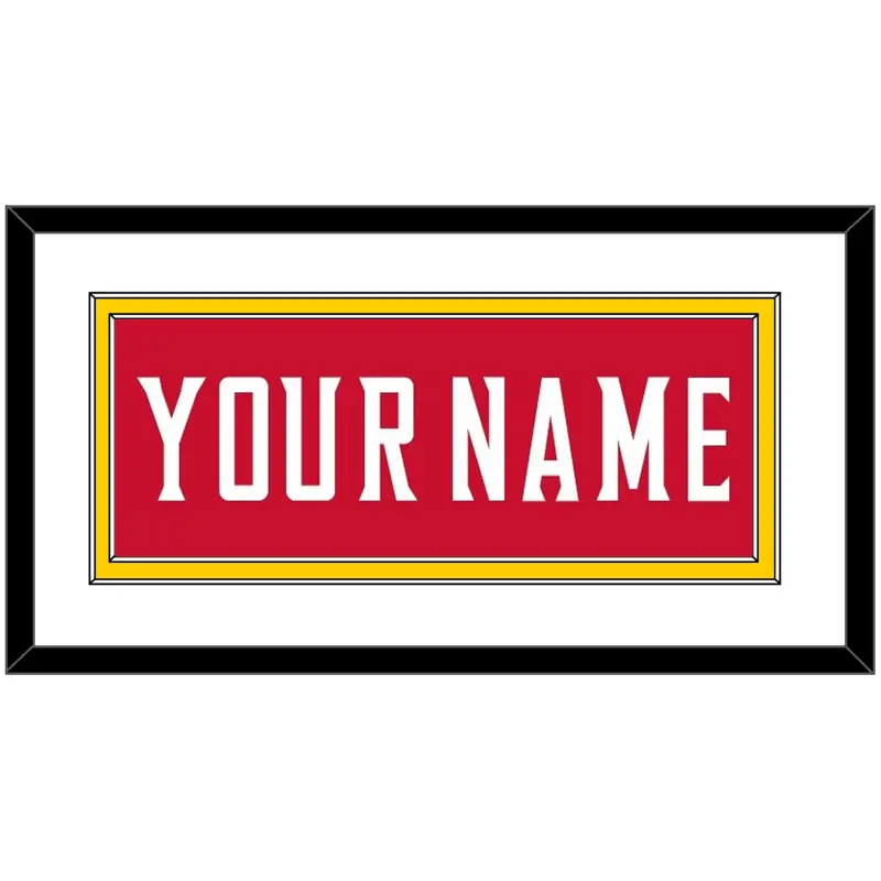 Maryland Basketball Name - Road Red (2013-2015) - Double Mat 1