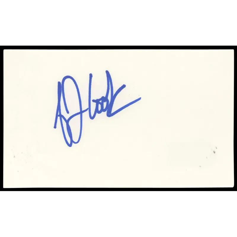 A.J. Cook Criminal Minds Authentic Signed 3x5 Index Card BAS #BN89218