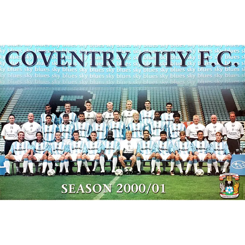 Coventry City Football Club 2000/01 Team Portrait Poster - U.K. Posters