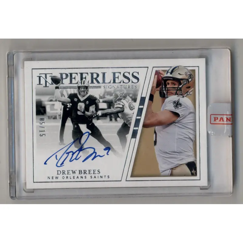 Drew Brees 2019 National Treasures Peerless Signatures 05/15